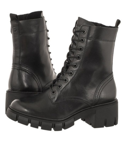 Tamaris Czarne 1-25272-41 003 Black Leather (TM451-a) kingad