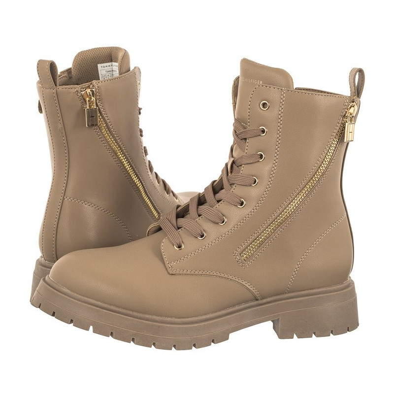 Tommy Hilfiger Lace-Up Bootie T3A5-33015-1355 518 Taupe (TH847-a) shoes