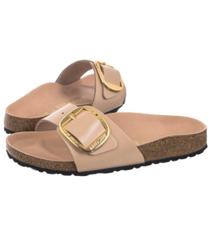 Birkenstock Madrid Big Buckle High-Shine New Beige 1026496 (BK238-b) Moteriški batai/šlepetės
