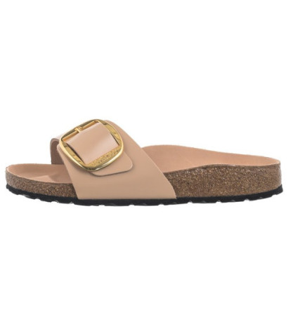 Birkenstock Madrid Big Buckle High-Shine New Beige 1026496 (BK238-b) Women's Shoes/Flip Flops