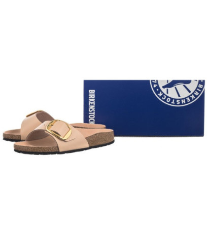 Birkenstock Madrid Big Buckle High-Shine New Beige 1026496 (BK238-b) Sieviešu apavi/Flip Flops