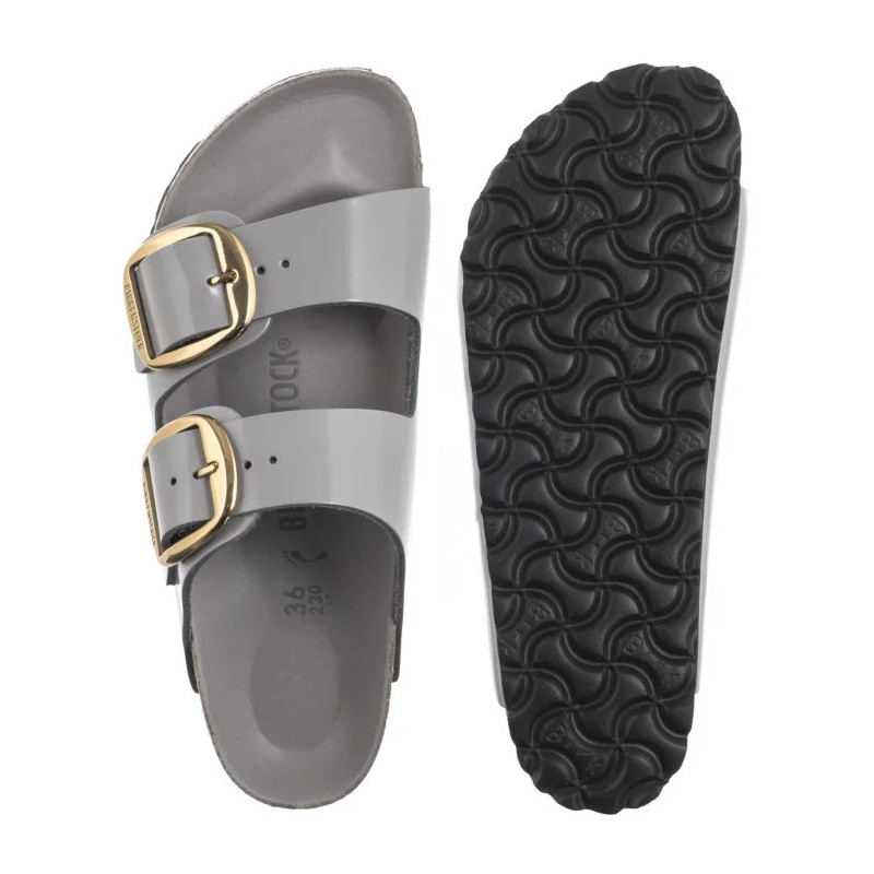 Birkenstock Arizona Big Buckle High-Shine Stone Coin 1029391 (BK239-d) Moteriški batai/šlepetės