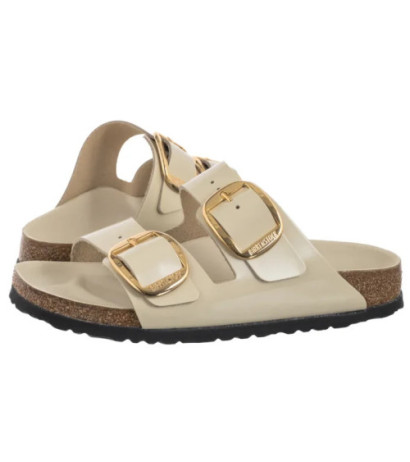 Birkenstock Arizona Big Buckle High-Shine Ecru 1026128 (BK239-g) Moteriški batai/šlepetės