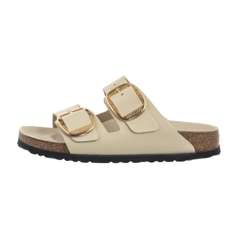 Birkenstock Arizona Big Buckle High-Shine Ecru 1026128 (BK239-g) Sieviešu apavi/Flip Flops