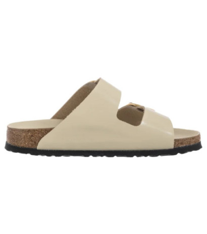 Birkenstock Arizona Big Buckle High-Shine Ecru 1026128 (BK239-g) Moteriški batai/šlepetės