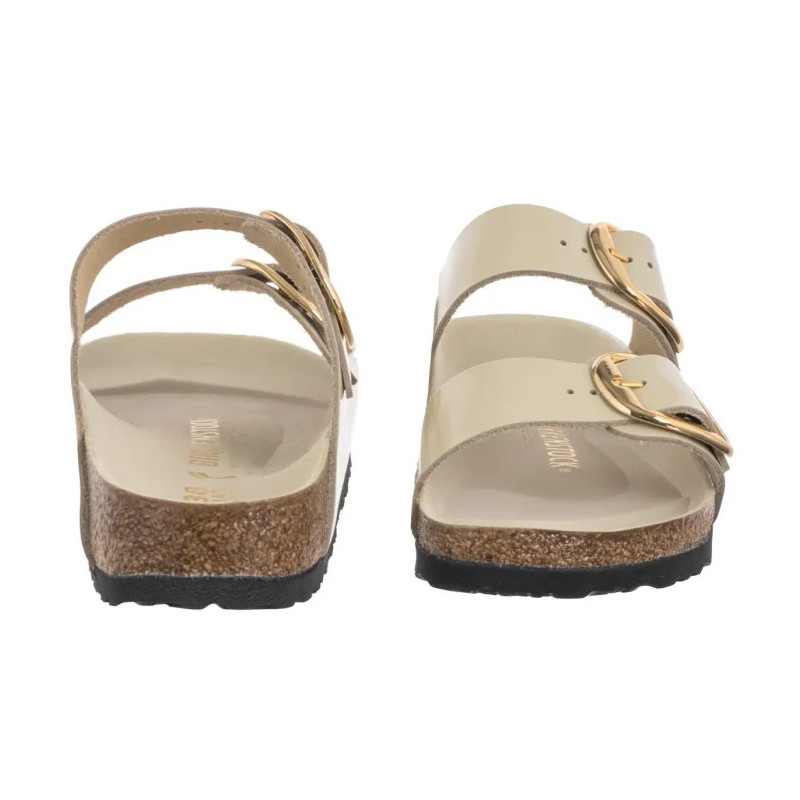 Birkenstock Arizona Big Buckle High-Shine Ecru 1026128 (BK239-g) Sieviešu apavi/Flip Flops