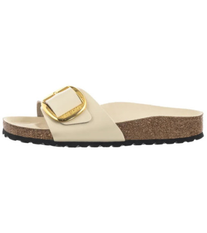 Birkenstock Madrid Big Buckle High-Shine Ecru 1025298 (BK238-g) Sieviešu apavi/Flip Flops