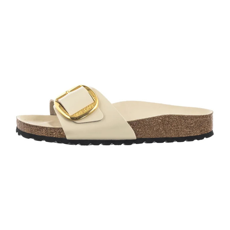 Birkenstock Madrid Big Buckle High-Shine Ecru 1025298 (BK238-g) Sieviešu apavi/Flip Flops