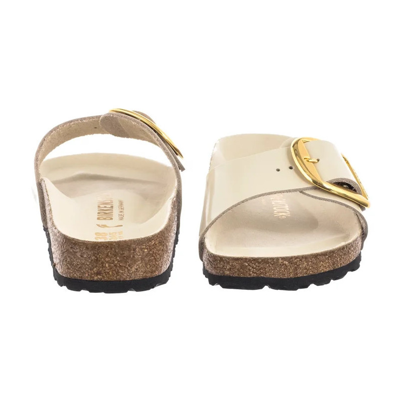 Birkenstock Madrid Big Buckle High-Shine Ecru 1025298 (BK238-g) Sieviešu apavi/Flip Flops