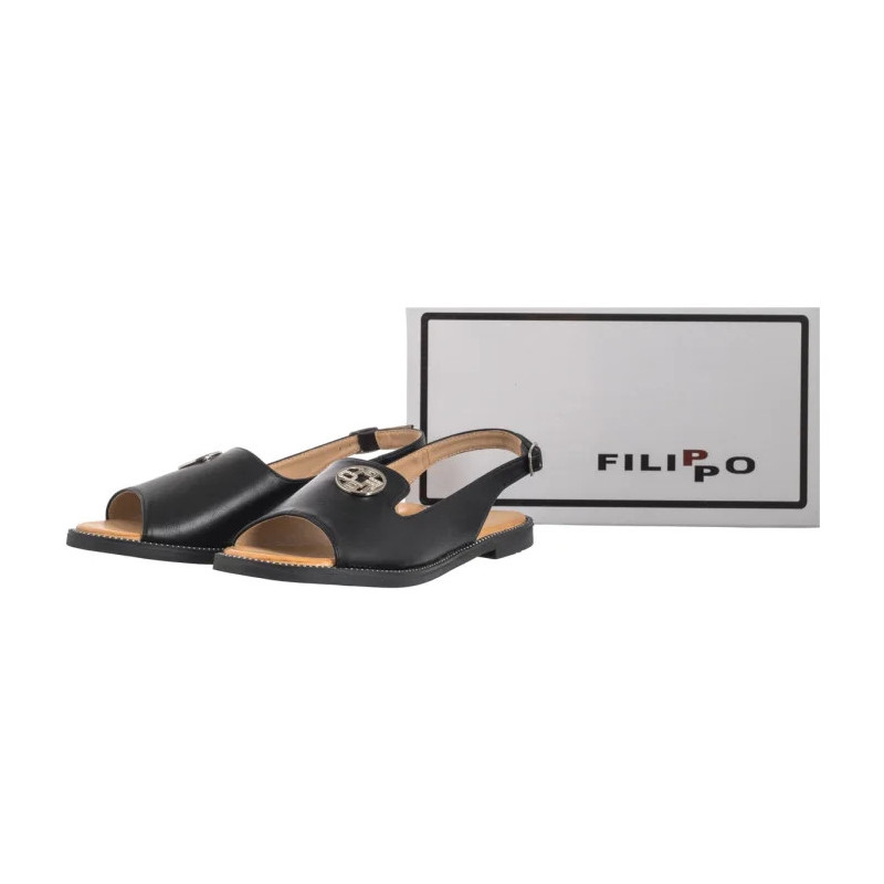 Filippo Czarne DS3666/25 BK (FO48-b) sandalai