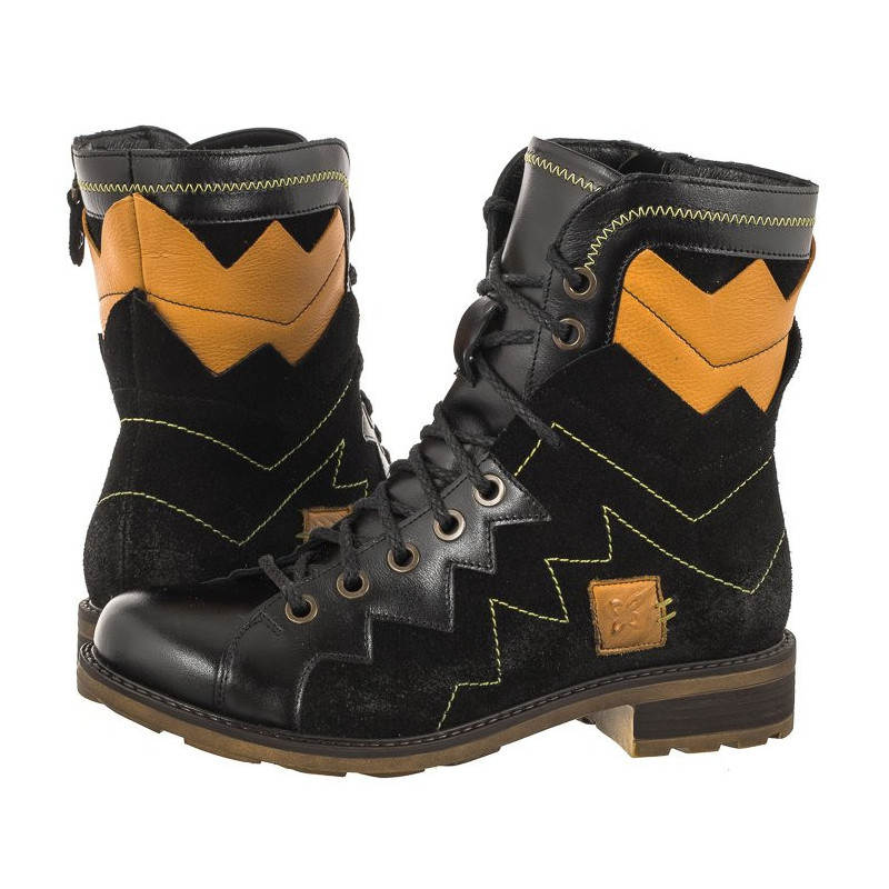 Maciejka Czarne/Żółte 06106-01/00-7 (MA1111-a) batai