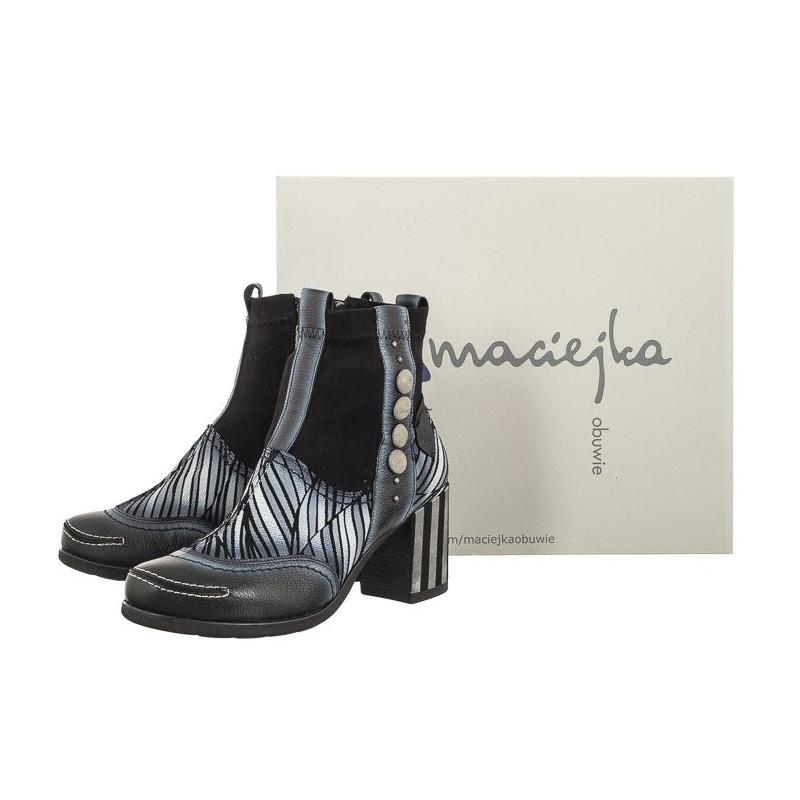 Maciejka Białe/Czarne 06117-11/00-7 (MA1116-a) shoes