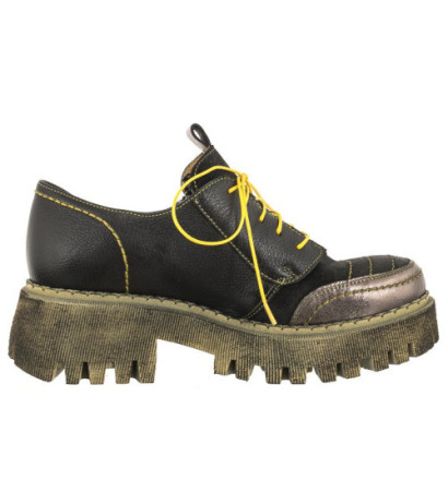 Maciejka Czarne/Żółte 06177-01/00-5 (MA1119-a) shoes