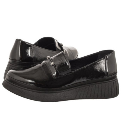 Venezia Czarne Lakierowane P108424 48 Black (VE728-a) kurpes