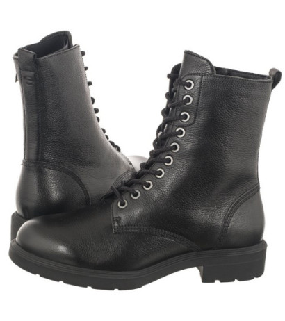 Tamaris Czarne 1-25218-41 003 Black Leather (TM462-a) shoes