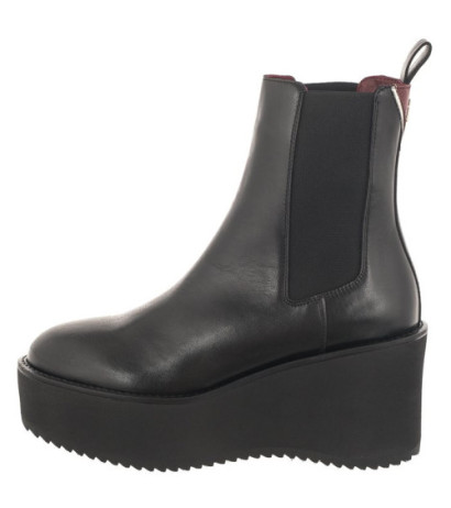 Tommy Hilfiger Elevated Wedge Bootie Black FW0FW07857 BDS (TH861-a) Boots