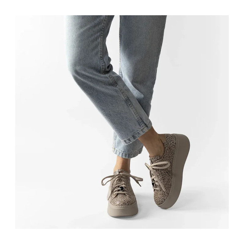 Maciejka Beżówe/Czarne 06191-10/00-7 (MA1131-e) shoes