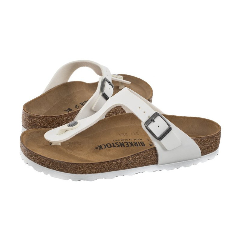 Birkenstock Gizeh Bs White 0745531 (BK242-b) apavi