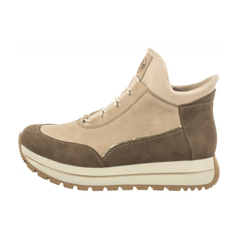 Rieker Beżowe N4051-62 Beige (RI135-a) kurpes