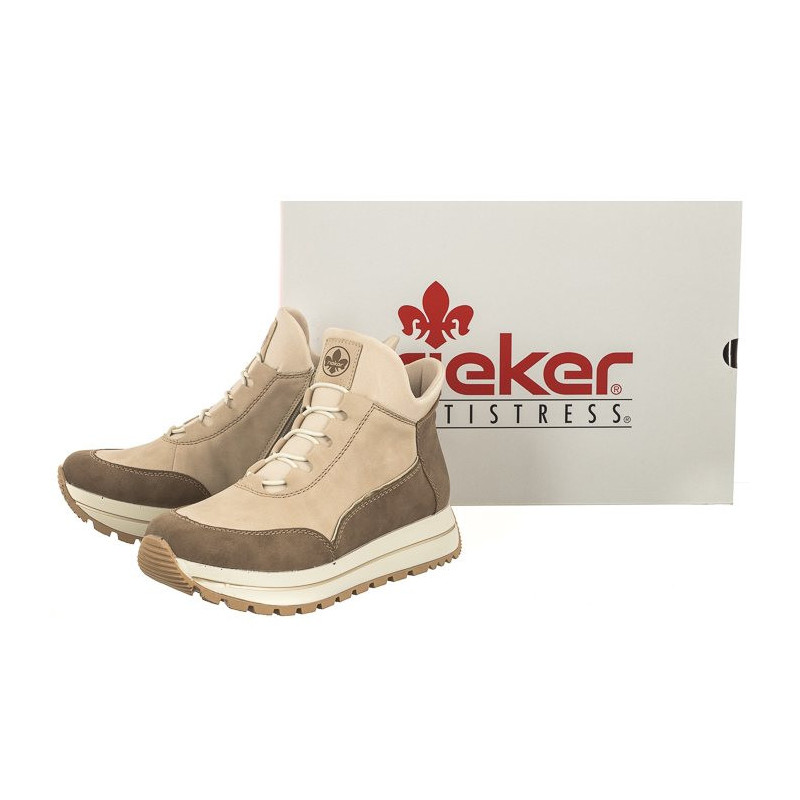 Rieker Beżowe N4051-62 Beige (RI135-a) kingad