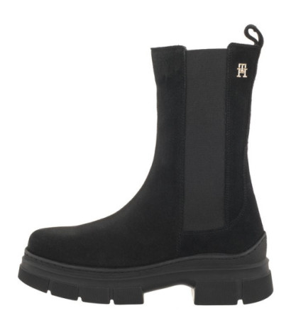 Tommy Hilfiger Essential Suede Chelsea Boot Black FW0FW07489 BDS (TH906-a) batai