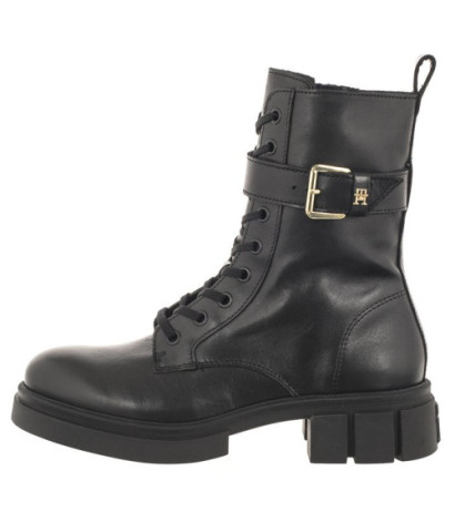 Tommy Hilfiger Cool Feminine Bikerboot Black FW0FW07322 BDS (TH908-a) shoes