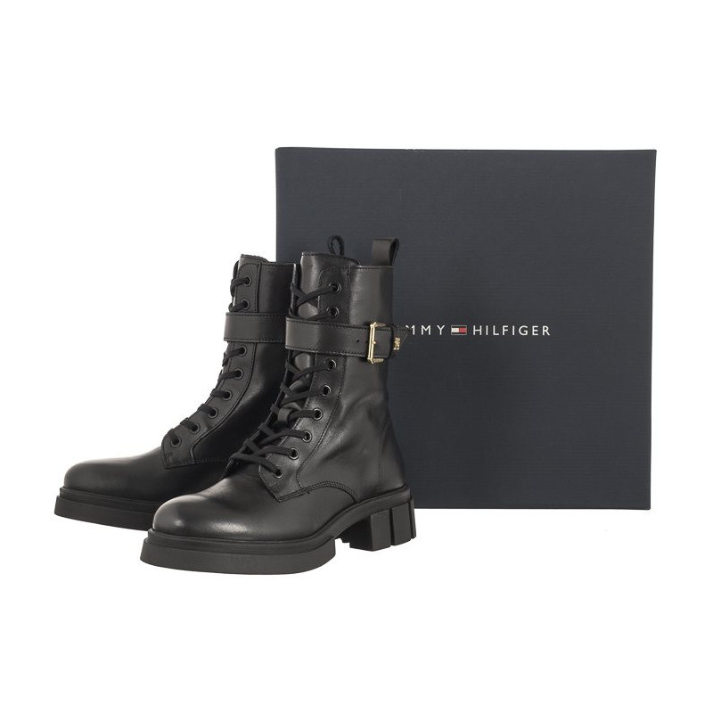 Tommy Hilfiger Cool Feminine Bikerboot Black FW0FW07322 BDS (TH908-a) shoes
