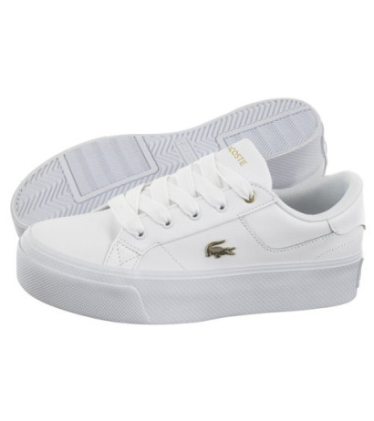 Lacoste Ziane Platform 124 2 Cfa Wht/Gld 745CFA0005.216 (LC434-b) sporta apavi