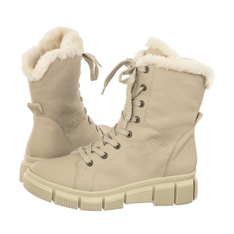 Rieker Beżowe X3402-60 Beige (RI143-a) kingad