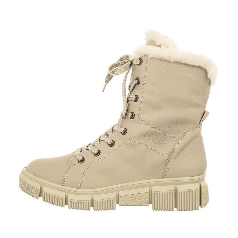 Rieker Beżowe X3402-60 Beige (RI143-a) kurpes
