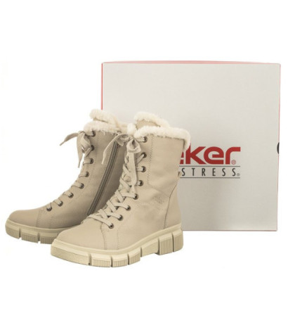Rieker Beżowe X3402-60 Beige (RI143-a) kurpes