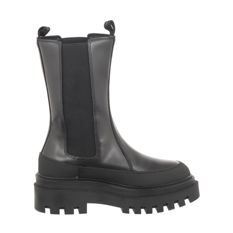 Calvin Klein Flatform Chelsea Boot Lth Wn Triple Black YW0YW01111 0GT (CK386-a) bateliai