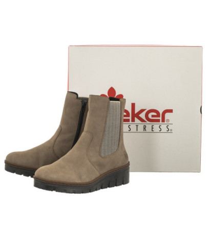 Rieker Beżowe X9180-64 Beige (RI144-a) saapad
