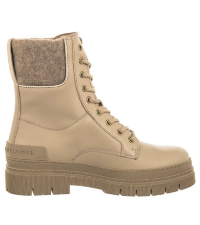 Tommy Hilfiger Feminine Felt Lace Up Bootie Merino FW0FW07500 ABO (TH928-a) batai