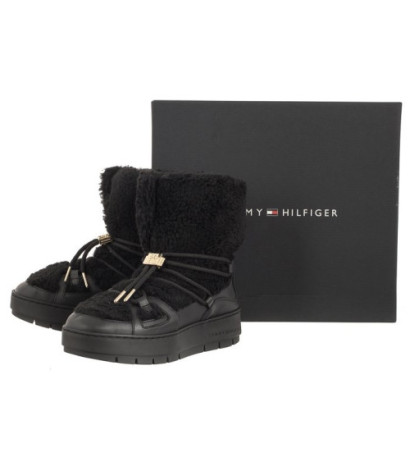 Tommy Hilfiger Tommy Teddy Snowboot Black FW0FW07505 BDS (TH927-b) batai