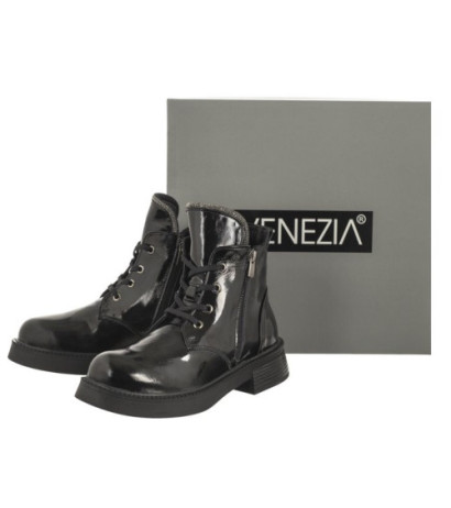 Venezia Czarne Lakierowane 0032322 43 Black (VE740-a) batai