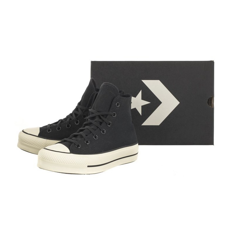 Converse CTAS Lift Hi Black/Black/Egret A05142C (CO643-a) apavi