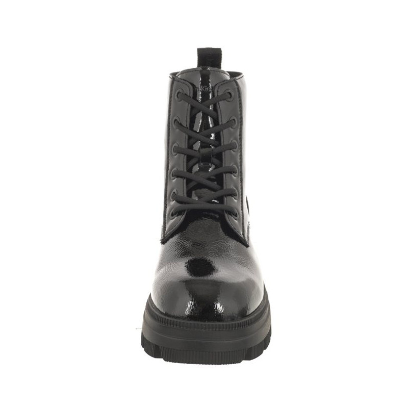 Calvin Klein Chunky Combat Laceup Boot Wn Triple Black YW0YW01265 0GT (CK397-a) kurpes