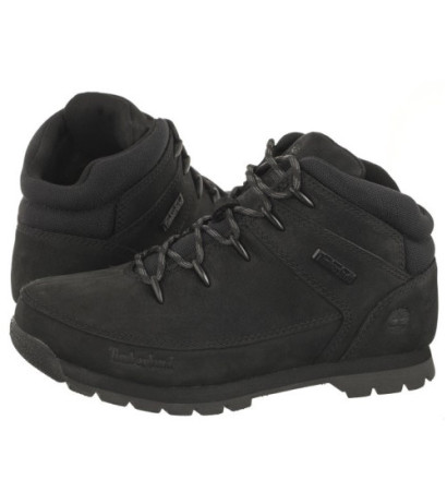 Timberland Euro Sprint Mid HIker Black Nubuck 0A2DP7 001 (TI132-a) kingad