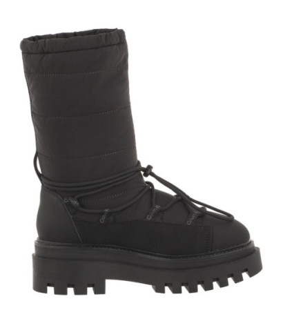 Calvin Klein Flatform Snow Boot Nylon Wn Triple Black YW0YW01146 0GT (CK399-a) zābaki