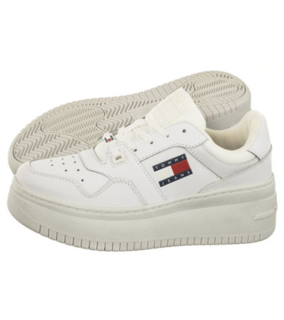 Tommy Hilfiger Tjw Retro Basket Flatform Ess White EN0EN02506 YBS (TH953-a) sporta apavi