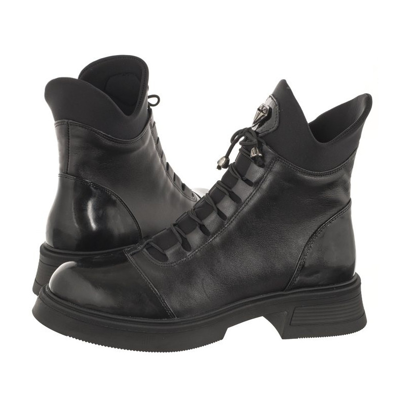 Venezia Czarne 126001 0721 Black (VE746-a) kurpes