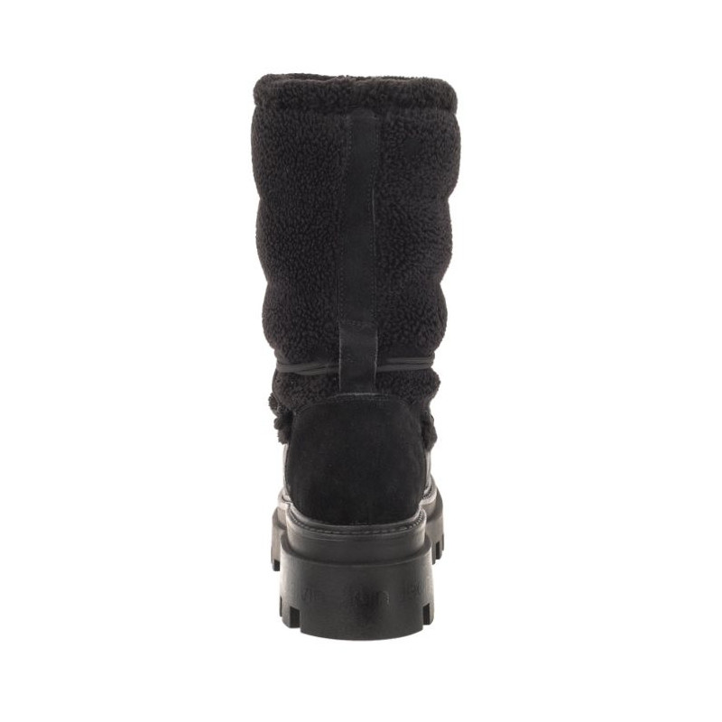 Calvin Klein Flatform Snow Boot Sherpa Wn Triple Black YW0YW01195 0GT (CK410-a) batai