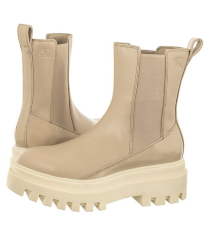 Calvin Klein Chunky Boot Chelsea Lth Mg Sat Cement YW0YW01286 PA5 (CK413-a) batai
