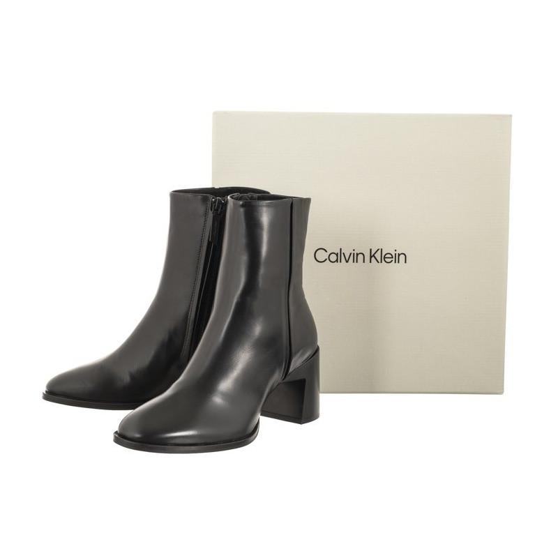Calvin Klein Geo Block Ankle Boot 60 Ck Black HW0WH01845 BEH (CK415-a) kurpes