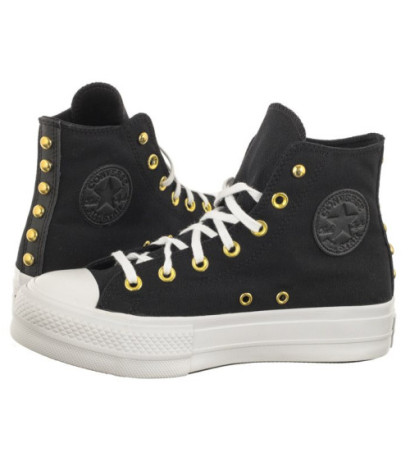 Converse CTAS Lift Hi Black/White/Gold A05453C (CO647-a) apavi