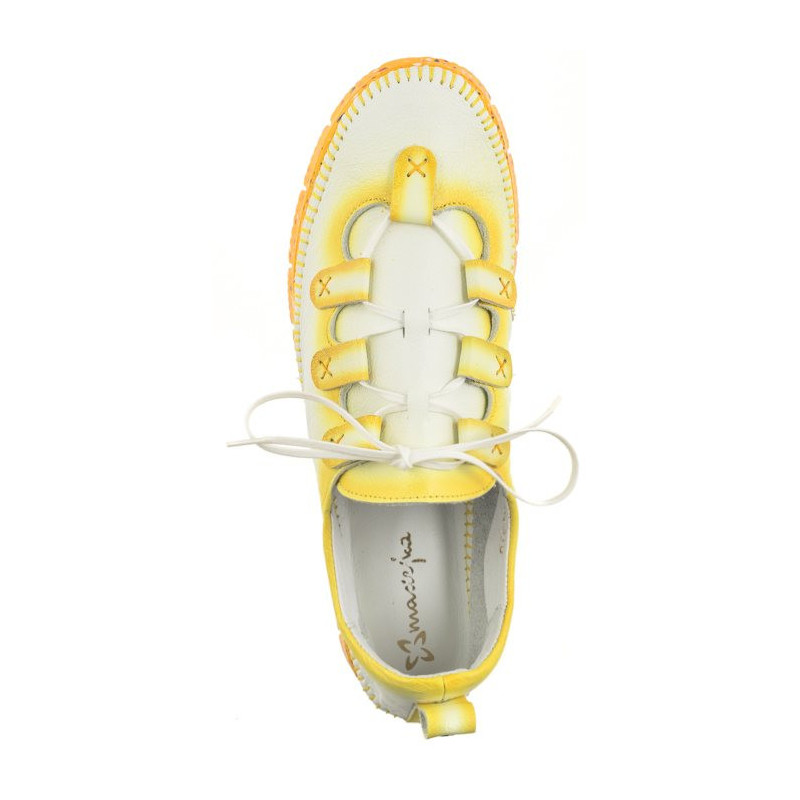 Maciejka Biały+Żółty 06385-07/00-1 (MA1160-b) batai