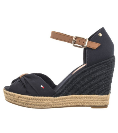 Tommy Hilfiger Basic Open Toe High Wedge Space Blue FW0FW04784 DW6 (TH1013-b) batai