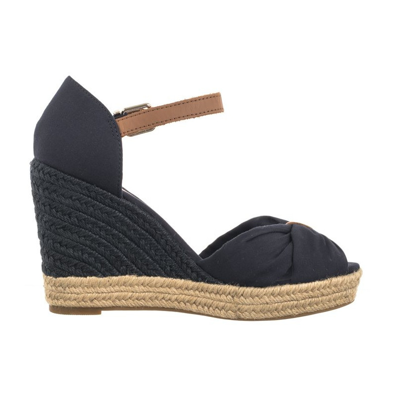 Tommy Hilfiger Basic Open Toe High Wedge Space Blue FW0FW04784 DW6 (TH1013-b) kingad