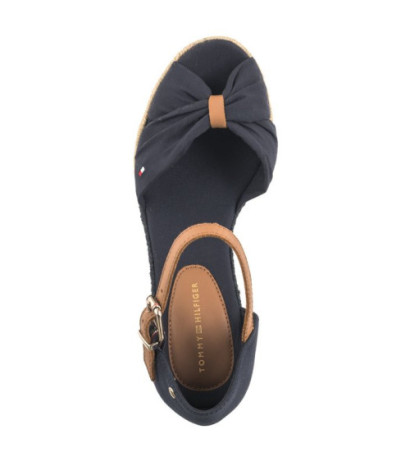 Tommy Hilfiger Basic Open Toe High Wedge Space Blue FW0FW04784 DW6 (TH1013-b) kingad